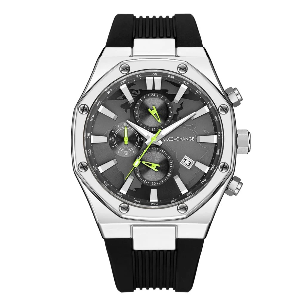 MONTRE POLOEXCHANGE HOMME M.FONCTION SILICONE